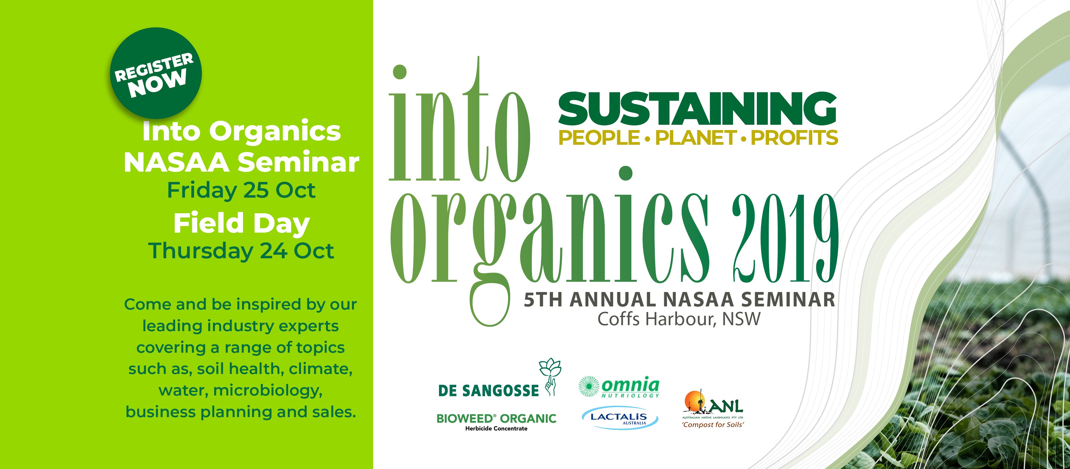 Into Organic 2019 Seminar